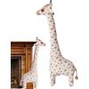 Generico Animale Di Peluche Giraffa - Giraffa Di Peluche, Morbido Giocattolo Per La Cameretta, Figura Forte Cucita | Grande Peluch Girafe Per I Più Piccoli Decorazioni Per La Camera Da Dei Bambini, Per
