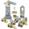 Mainely Personalizzabile Set da cantiere in legno - veicoli e accessori per il gioco di imitazione - per bambini dai 36 mesi - personalizzato con nome e data di nascita - Label Label