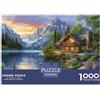 TFEDACVSS Mountain Cottage1000 Pezzi Puzzle Fai Da Tebeautiful Scenery Sfida Per Adulti Puzzle Animali Divertenti Per Uomo E Donna Regalo Giocattolo Colorato Per La Famiglia38x26cm/1000pcs