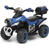 Mediawave Store Mini Quad Elettrico per Bambini Deluxe LT928 6V con Luci e Suoni Realistici Bauletto Portaoggetti Posteriore e Design Sportivo per il Divertimento dei più Piccoli (Blu)