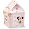 CARTOON BOMBONIERA Astuccio Minnie Baby Disney CASETTA con Cordino PORTACONFETTI Flowers X 10 PZ. - 68238
