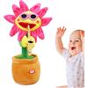 Generico Girasole Che Canta E Balla, Giocattolo Di Girasole Che Balla,Glowing Ripete Quello Che Dici Peluche - Canzone Di Buon Compleanno, Regalo Musicale Divertente Con 200 Canzoni, Bomboniere Per Bambi