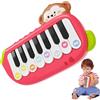 Generisch Piano portatile - Keyboard per bambini Monkey Toy, strumento per l'apprendimento musicale, da viaggio Pocket Piano Educational Design Interactive Sound Development | Girls Preschool Asilo Home Music