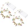 JOINPAYA Luci a LED per Casa delle Bambole in Miniatura Mini Stringa di Luci Colorate Accessori Decorativi Natalizi per Ambientazioni di Giochi di Ruolo e Modellismo