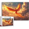 Zhngzoyn Puzzle 2000 Pezzi Fenice Grandi Dimensioni Per Adulti Giochi Educativi, Difficili Impossible Puzzle Animale Adulti Giochi Rilassamento e Intelligence, Jigsaw Arte per - Pasqua Idea Regalo Decorare H-3
