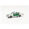 Herpa modello di auto Mercedes-Benz 200 Heckflosse Polizia di Hamburg, in scala 1:87, pezzo da collezione, modello tedesco, statuetta plastica