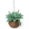 Odoria 1/12 Piante Sospese in Miniatura Accessori Casa delle Bambole Dollhouse Miniature Accessories, Verde Scuro