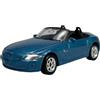 Generisch Welly modello auto compatibile con BMW Z4 blu ca 1/60 - 1/64 1:60 7 cm modello in metallo auto Die Cast Nuovo in scatola