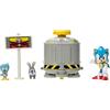Jakks Pacific SONIC THE HEDGEHOG Level Clear Diorama Set con incluso 6 cm Sonic Action Figure. Caratteristiche Flicky e Pocky Personaggi, un palo porta e capsula per ragazzi dai 3 anni in su