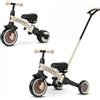QPLAY Triciclo & Bici d'equilibrio senza pedali QPLAY Stager Beige/Brown 3 in 1, con maniglione a spinta, pedali rimovibili, si trasforma da 3 a 2 ruote senza attrezzi, sella regolabile, dai 2 ai 6 anni