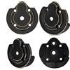AMK 4 coperture UTB18 in ottone per asse, contrappeso per Axial RC Crawler 1/18 UTB18 Capra Unlimited Trail Buggy RTR parte di aggiornamento (nero)