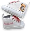 LulluLab Scarpine Neonato personalizzate con nome, primi passi, ottima idea regalo. (Toy 6-9 mesi)
