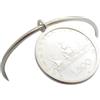 Cozzi Gioielli Bracciale Rigido in Argento 925 con Moneta da 500 lire in Argento - Braccialetto Caravelle
