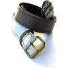 Artefizio Artifizio, "Kite Belt", Cintura H 4 Cm, in Vela da Kite e Fettuccia in Nylon, Fibbia Ferro Ottonato; Prodotto Upcycling Artigianale Made in Italy (S (ITA 44/46 - UK 30/32), Gray)