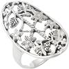 Kanika Jewelry Trove Flower Design 925 Sterling Silver Antique Unique Handmade Ring Fine Jewelry Birthday Mother's Day Gift (Size 7)