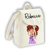 Generico Zainetto Bambini Cotone Organico Personalizzato Principesse