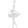 Moun Jewels Ciondolo Ballerina con tutù, in argento 925 per collana. Personalizzabile con incisioni gratuite.