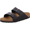 Birkenstock Betulla Stock Arizona Birko Flor Soft plantare donna, Nero (Black Birko-Flor), 37
