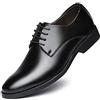 Ninepointninetynine Scarpe Eleganti da Uomo Scarpe Derby Stringate con Punta Tonda in Pelle PU Antiscivolo Antiscivolo Suola Bassa in Gomma da Sposa(37 EU)