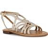 Geox D SOZY S, Sandali piatti Donna, Lt Gold, 37 EU