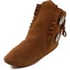 Minnetonka Men's Two Button Hardsole Boot 9 M Brown