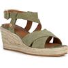 Geox D Panarea, Sandali espadrillas Donna, Verde (Pistachio), 38 EU