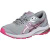 ASICS GT 1000 8 GS Scarpe da Corsa Running Jogging su Strada o Sterrato Leggero con Appoggio in Pronazione per Ragazzo Blu, Piemonte Grigio Puro Argento, 35 EU