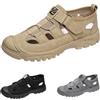 Generic Sandali sportivi da uomo con punta chiusa, sandali da trekking, scarpe da trekking traforate, cursori in rete traspirante con suola antiscivolo, scarpe estive da spiaggia con cuscino d'aria, pantofole