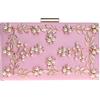 Santimon Borsa Con Strass Pochette Donna Sera Borsetta Portafoglio Festa Cerimonia Frizioni Matrimonio Fiore Rosa