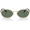 Prada Occhiali da Sole PR65ZS ZVN70L Oro/Verde Donna 55/20/140