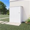 Parama Casetta da giardino in acciaio zincato bianca 1,51x1,03xh1,96 m - 48kg- 1,55 metri quadri