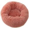 Chickwin Cuccia per Cani Cuccia per Gatti Rotonda in Caldo Peluche,Cuscino Ciambella Morbida per Cani di Piccola e Media Taglia per Cane e Gatto (Rosa gambero,40cm)