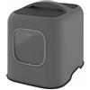 Rotho MyPet Biala - Lettiera per gatti con cappuccio e pala, in plastica (PP riciclato), antracite, 51,0 x 39,5 x 44,3 cm