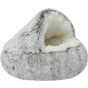 DOTBUY-SHOP Rotondo Cuccia Cane Interno, Peluche Cuccia Gatto e Cane Ciambella Cuscino per Cani, Lavabile e Morbido Cuscino per Animale Domestico, per Cani Gatti (S-40cm,caffè Lungo)