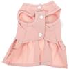 VILLFUL Costume Estivo Per Cani e Gatti Con Angeliche Abbigliamento Traspirante e Comfortevole Per Animali Domestici Vestito Decorativo Mattone Taglia