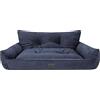 Bjird Cuccia per Cani - Letto Con Rivestimento in Cordura Rimovibile (Lavabile a 30°) - Taglia Piccola e Grande - Coccolosa - 82 x 63 cm - Blu Fancy