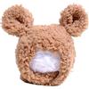TTTLLNN Cappello a forma di orso per feste di Natale per cani da compagnia per tenere al caldo copricapo invernale Halloween Cosplay accessori