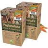 Paglianatura Dispenser di Fieno Montagna 600gr con Carote Naturali - Accessorio per Conigli, Roditori e Piccoli Animali | Alimento Sano ed Ecologico (2 pezzi)