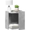 Rantry Recinto Lettiera Gatti Grigio Cemento 60x40x40 cm in Truciolato, Mobili da Interni per Soggiorno Ufficio Camera da Letto Model857745