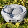 Generic JHB Pietra commemorativa del Gatto Personalizzata Marcatore di Tomba del Gatto Lapide del Gatto Pietra commemorativa del Giardino del Gatto Regali commemorativi per la Perdita del Gatto
