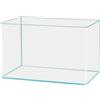 FewNvWa Acquario in Vetro Trasparente Vasca Pesce Betta Acquario Moderno Decorativo Installazione Semplice Adatto a Regalo, 30 Cm X 18 Cm X 20