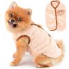 PAIDEFUL Gilet in pile per cani di piccola taglia, tinta unita, morbido e confortevole, maglione per cagnolino con motivo a orso, giacca con bottoni, cappotto caldo per autunno inverno, abbigliamento