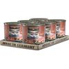 Leonardo Cibo umido [6x400g Ricco di fegato] | Cibo umido senza cereali per gatti | Alimento completo umido in lattina