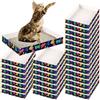 NICERINC PET Confezione da 30 lettiere usa e getta per gatti, pieghevoli, da viaggio, non agglomeranti, durevoli e resistenti all'acqua, ingresso basso, facili da smaltire, portatili (34,5 x 24,6 x 4,8 cm)