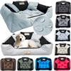 KING DOG Letto per Cani Piccolo Taglia S 55x45 cm | Personalizzazione - Nome del Cane | Cuscino Impermeabile | Divano Adatto al Lavaggio | Cuccia Interno | Brandina Grigio