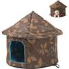 Generico Rifugio Gatti Esterno Casetta Per Gatti Da Esterni Cuccia Gatto Chiusa Interno Tenda Per Gatti Cuccia Invernale Per Gatti All'aperto Pieghevole Resistente All'acqua