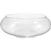 Milisten Vaso Di Ciotola Trasparente Ciotola Per Pesci Bocca Larga Vaso Di Fiori Rotondo Terrario Fioriera In Plastica Contenitore Floreale Per La Casa Ufficio Decorazioni