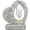 Generic JHB Pietre commemorative personalizzate per cani da compagnia con campane a vento Pietre da giardino per cani Marcatori di tombe Simpatia Regali commemorativi per cani Lapide per gatti Lapide per cani