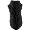 Generisch Maglione per cani, maglieria, dolcevita e caldo maglione per cani, animali domestici, gatti, Chihuahua, abbigliamento invernale, camicetta calda (Black M)