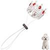 Generic Corona da re con strass per animali domestici, corona rossa per cani con cinturino regolabile, accessori per costume da festa, corona dorata per cani e gatti, corone per casa, matrimoni, compleanni